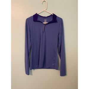 3/$20 Danskin Now Quarter Zip Pullover Purple
